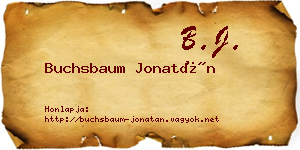 Buchsbaum Jonatán névjegykártya